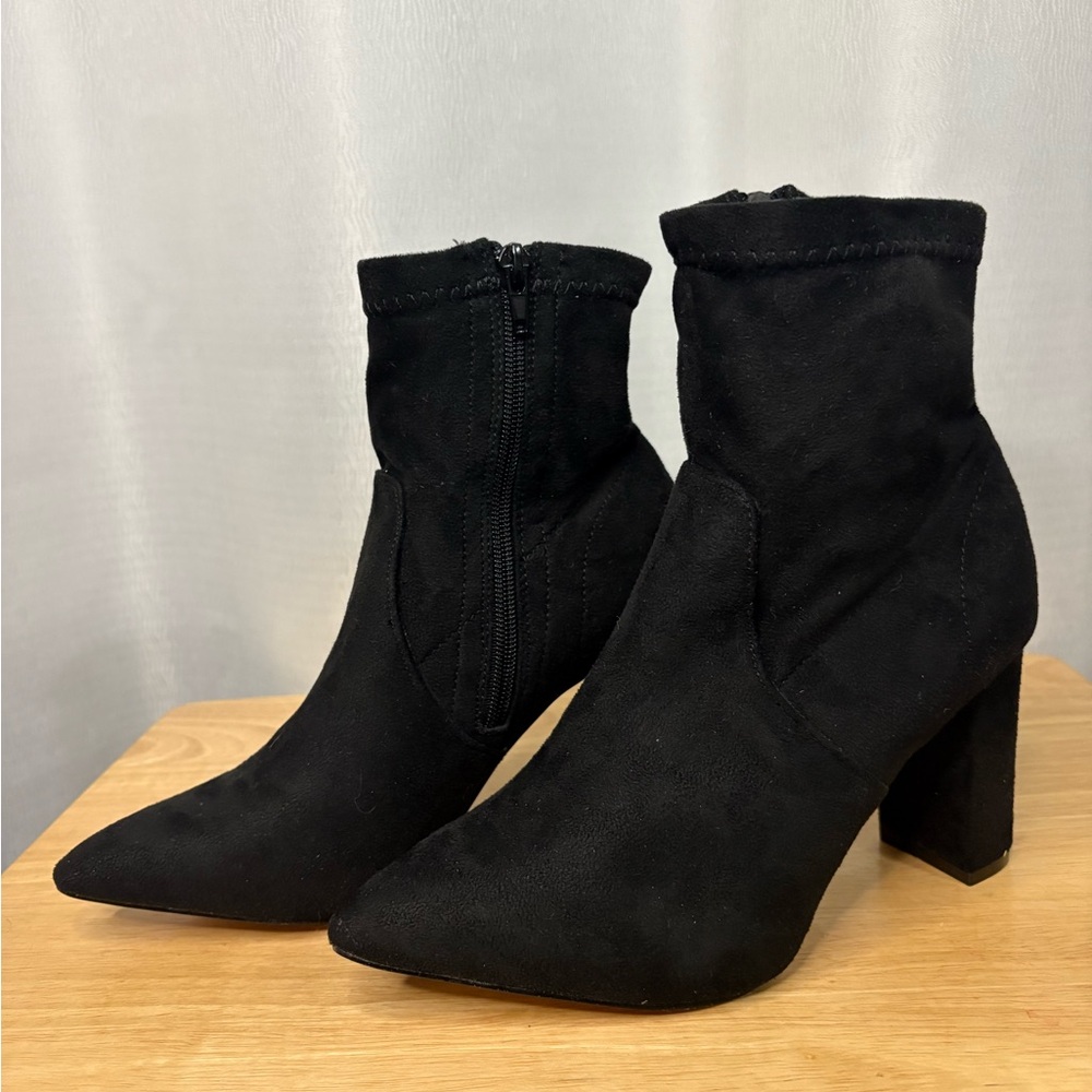 Catherine Malandrino Black Heeled Boots